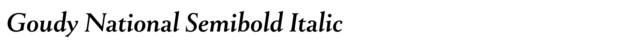 Goudy National Semibold Italic image